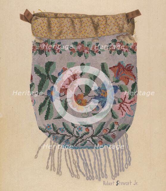Beaded Bag, c. 1940. Creator: Robert Stewart.