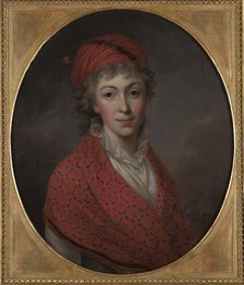 Portrait of Princess Izabela Czartoryska (1746-1835), née Flemming, 1796. Creator: Wojniakowski, Kazimierz (1771-1812).