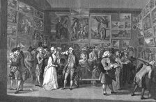 'Exhibition at the Royal Academy, Pall Mall, 1771', 1886.  Creator: Unknown.