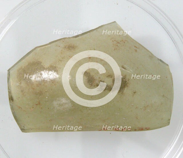 Glass Fragment, Coptic, 4th-early 5th century. Creator: Unknown.
