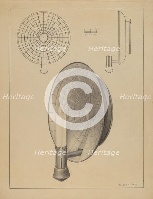 Sconce, 1935/1942. Creator: Jack Staloff.