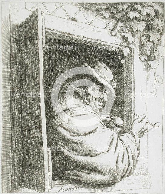 The Smoker at the Window, c1667. Creator: Adriaen van Ostade.