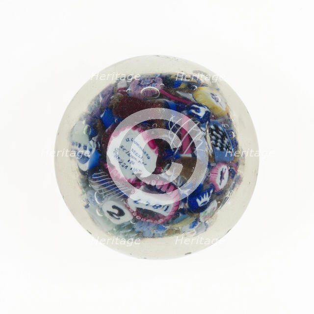 Paperweight, Italy, 1847. Creator: Pietro Bigaglia.