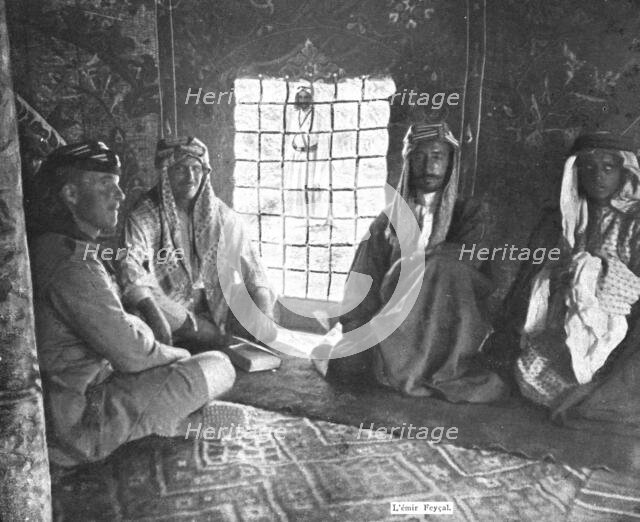 Distant Fronts, In Hejaz; One of the sons of the King of Hejaz: the Emir Faisal , 1917. Creator: Unknown.