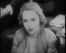 Scene from the Alfred Hitchcock Film 'Blackmail'. The Female Actor Anny Ondra Looking Shocked, 1929. Creator: British Pathe Ltd.
