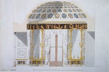 Design for the Jasper Cabinet in the Agate Pavilion at Tsarskoye Selo, 1780s.  Creator: Cameron, Charles (ca. 1730/40-1812).