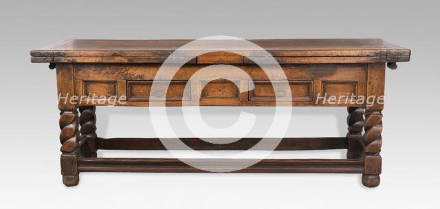 Draw Table, Switzerland, 1645. Creator: Unknown.