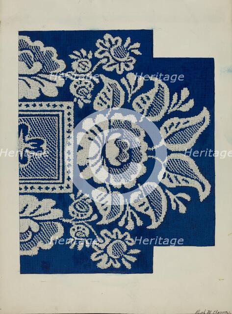 Coverlet, c. 1937. Creator: Ruth M. Barnes.