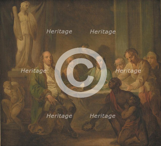 Homage to Benjamin Franklin, 1790-1799. Creator: Christian August Lorentzen.