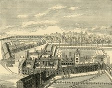 'Bird's Eye View of the Old Charterhouse', (c1872). Creator: Unknown.