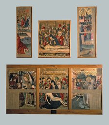 Predella and top side tables of the 'Altarpiece of Saint Bernardino and the guardian angel', 1462…