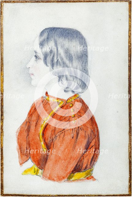 Portrait of Grigori Alexandrovich Pushkin (1835-1905), Son of the Poet, 1844.