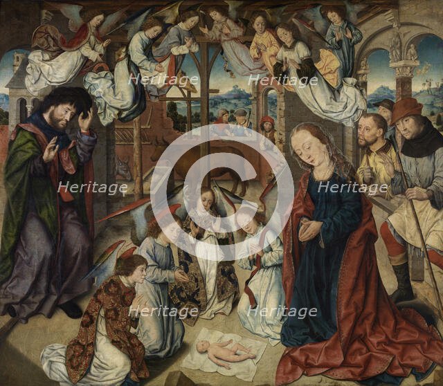 The Adoration of the Shepherds, late 15th-early 16th century. Creator: Aelbert Bouts.
