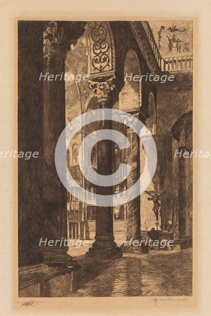 Interior of St. Mark's, Venice. Creator: Otto H. Bacher (American, 1856-1909).