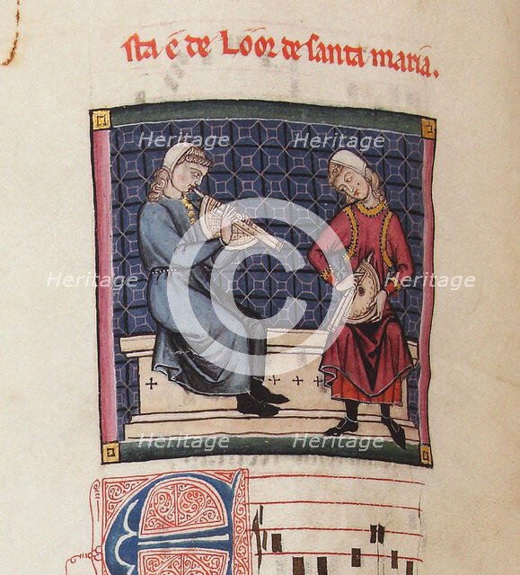 Illustration from the codex of the Cantigas de Santa Maria, c. 1280. Creator: Anonymous.