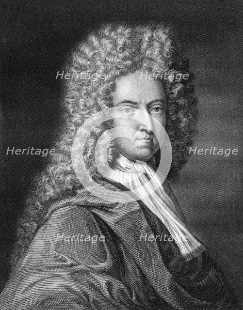 Daniel Defoe, English writer and journalist, (1836).Artist: J Thomson