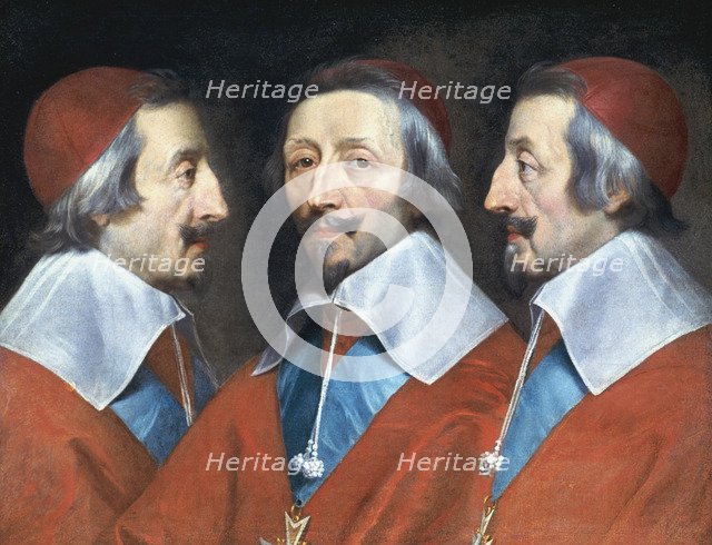 Cardinal Richelieu, French prelate and statesman, c1642.  Artist: Philippe de Champaigne