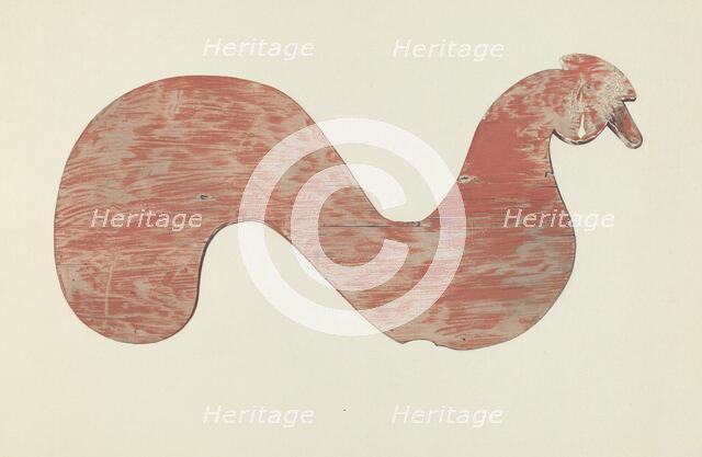 Wooden Weather Vane, probably 1939. Creator: Zabelle Missirian.