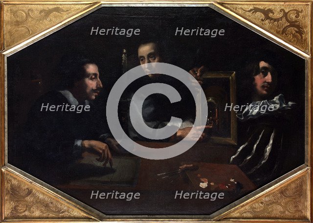 The artist's workshop (Family portrait), c1650.