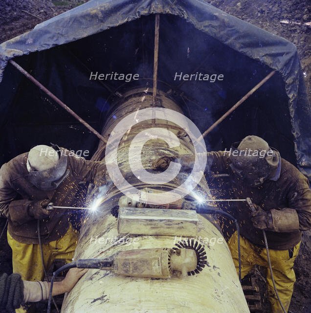 Brampton Gas Pipeline, Cumbria, 07/1975. Creator: John Laing plc.