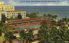Roney Plaza Cabana Sun Club, Miami Beach, Florida, USA, 1941. Artist: Unknown