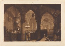 Interior of a Church, published 1819. Creator: JMW Turner.