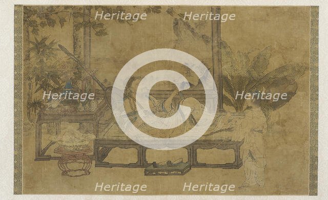 A Man Taking His Ease, 15th-16th century. Creator: Unknown.