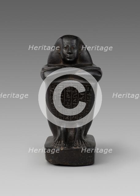 Statue of Shebenhor, Egypt, Late Period, Dynasty 26 (664-525 BCE). Creator: Unknown.