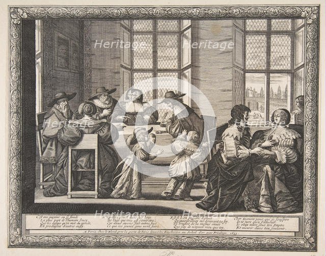 The Marriage Contract, 1633. Creator: Abraham Bosse.