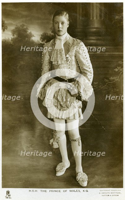 The Prince of Wales, 1911.Artist: D Knights Whittome