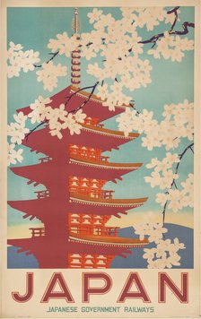Japan. Travel poster, 20th century.