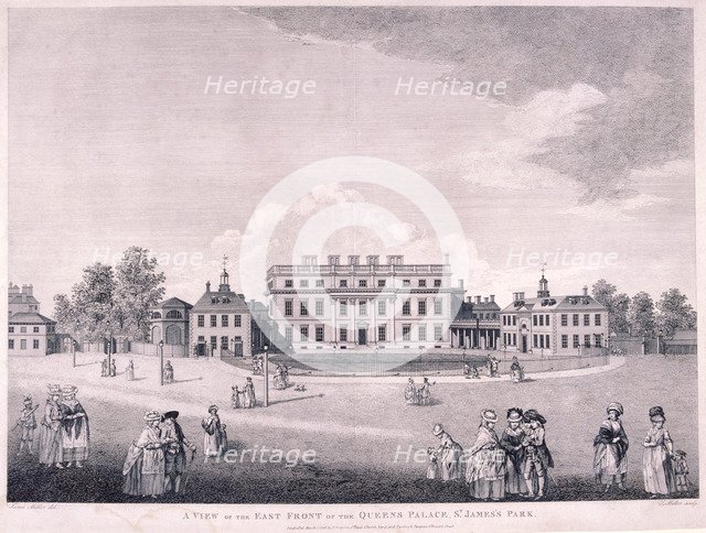 East front of Buckingham House, Westminster, London, 1796. Artist: James Miller