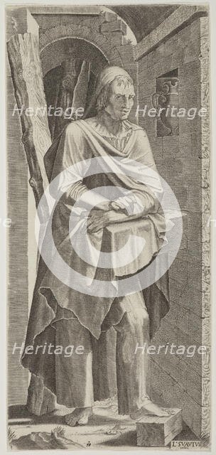 St Andrew. Plate 3. From: Christ and the Apostles, c.1545. Creator: Lambert Suavius.