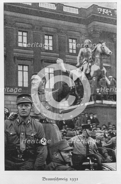 Adolf Hitler, Brunswick, Germany, 1931. Artist: Unknown