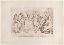The Last Jig or Adieu to Old England, January 20, 1818., January 20, 1818. Creator: Thomas Rowlandson.