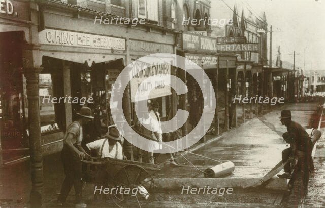 Concreting 670 - 680 Military Road, Mosman, c1920. Creator: Unknown.