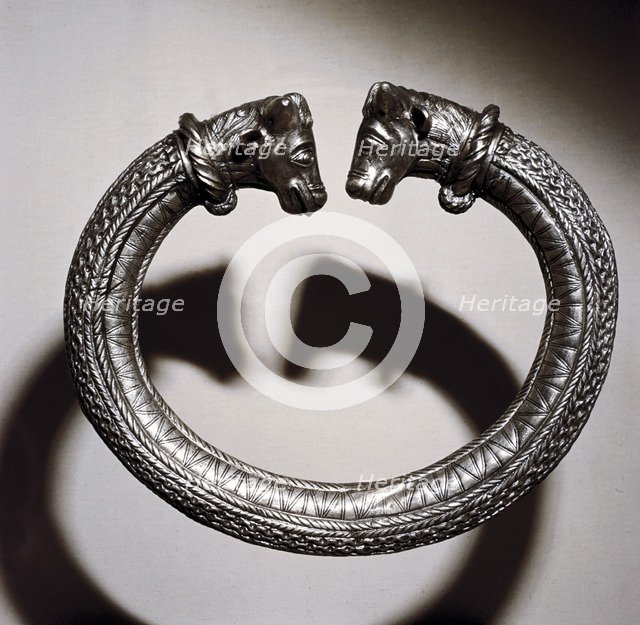 Celtic silver torc, Stuttgart, Germany, 2nd century BC. Artist: Unknown