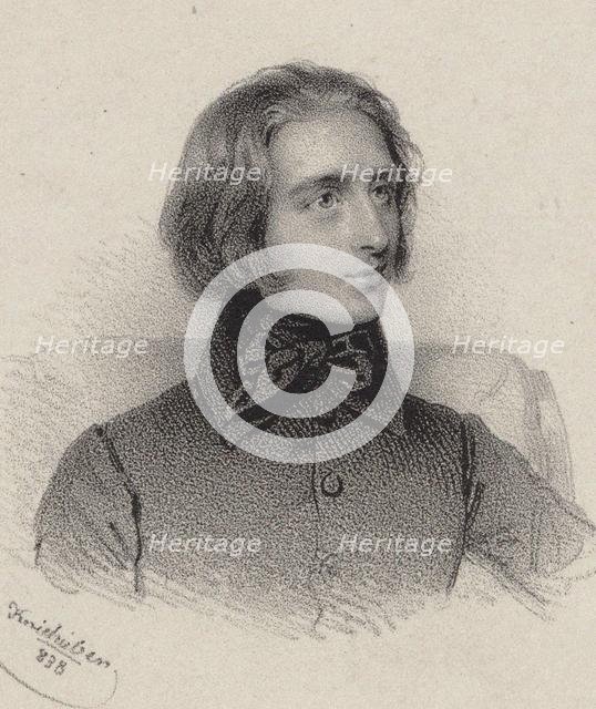 Portrait of the Composer Franz Liszt (1811-1886), 1838. Creator: Kriehuber, Josef (1800-1876).