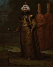 Sultan Ahmed III (1673-1736), c. 1729. Artist: Vanmour (Van Mour), Jean-Baptiste (1671-1737)