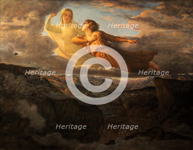 Le Poème de l'âme (Poem of the Soul). L'Idéal (Ideal), 1850-1854. Creator: Janmot, Louis (1814-1892).