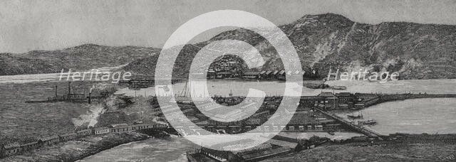 Panoramic view of Port Arthur, China, 1898. Creator: Tomás Carlos Capuz.
