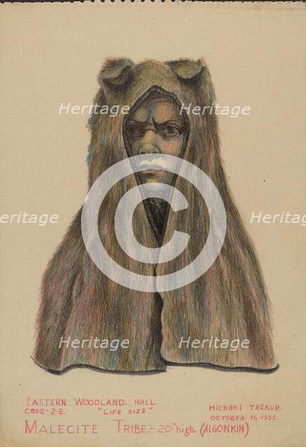 Head Dress, 1935. Creator: Michael Trekur.