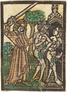The Expulsion from the Garden of Eden, 1460/1480. Creator: Workshop of the Master of the Aachen Madonna.