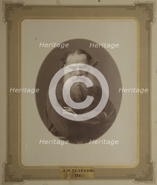 Portrait of the author Count Lev Nikolayevich Tolstoy (1828-1910).