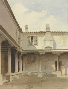 The cloister of San Gregorio in Venice, c1851. Creator: Carl Theodor Reiffenstein.