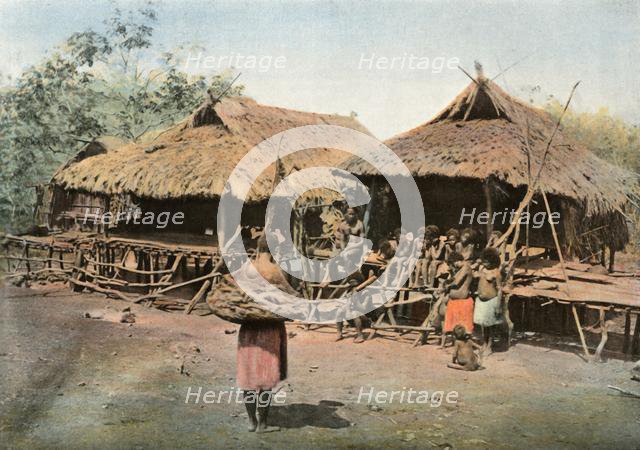 'Nouvelle-Guinee. Karapuna. Village Indigene', (Papua New Guinea. Karapuna. Native Village), 1900. Creator: Unknown.