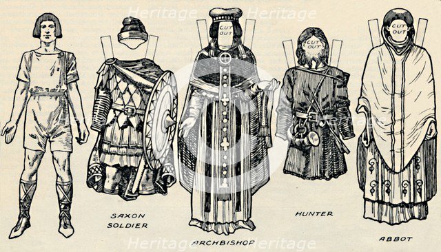 'The Gallery of British Costume: The Dress of Danes & Later Anglo-Saxons', c1934. Artist: Unknown.
