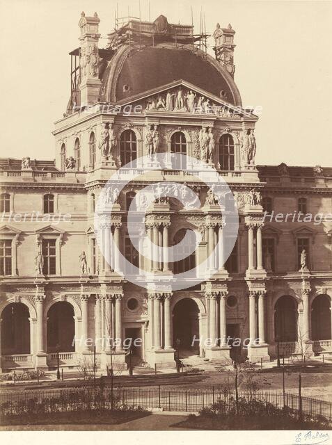 View of the Louvre, 1855-1857. Creator: Edouard Baldus.