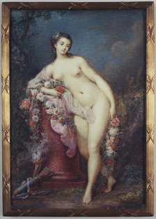 Venus leaning on a column, c1780. Creator: Jacques Charlier.