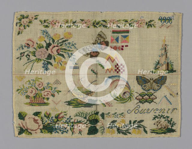 Sampler, Germany, 19th century. Creator: Unknown.